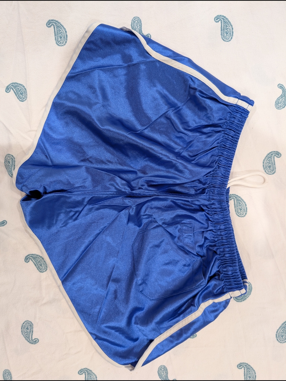Vintage Army Surplus Athletic Shorts with White Trim